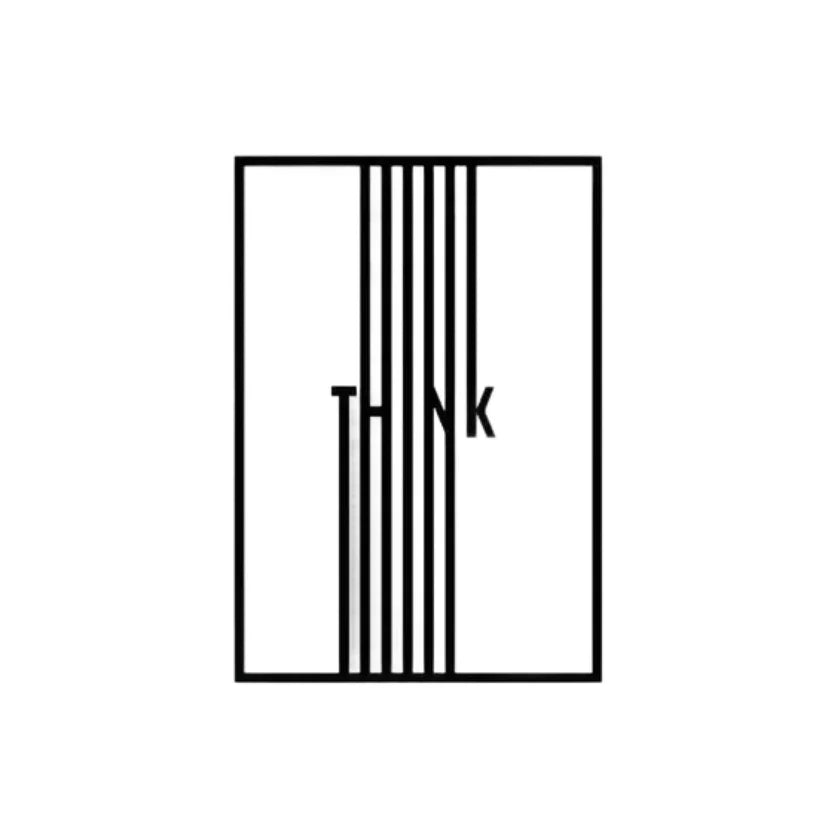 Think Line Art Metal Wall Art