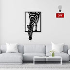 Abstract Zebra Metal Wall Art