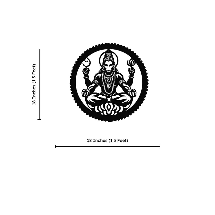 Veer Hanuman Metal Wall Art