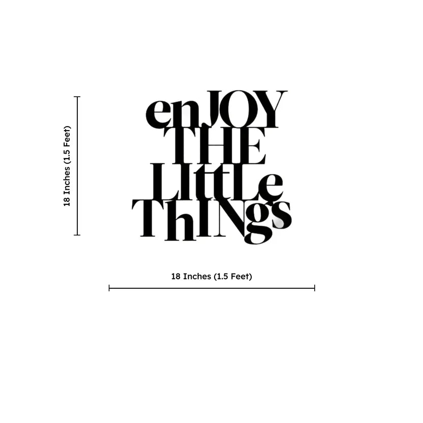 Enjoy The Little Things Metal Wall Art 
