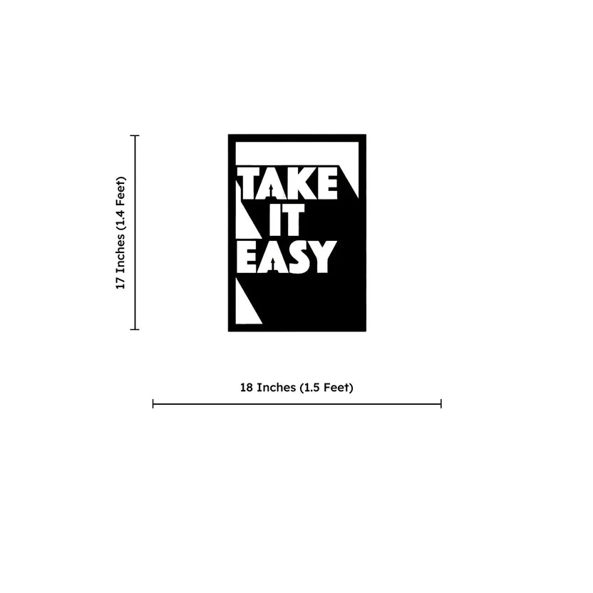 Take It Easy Metal Wall Art