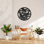  Fish Pond Harmony Metal Wall Art