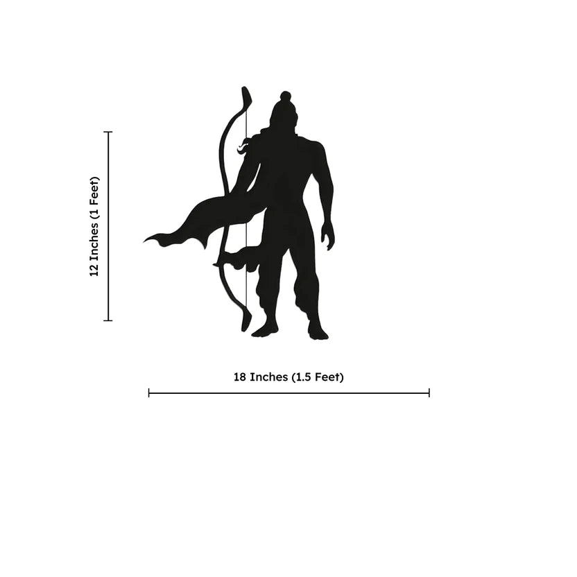 Divine Shree Ram Metal Wall Art