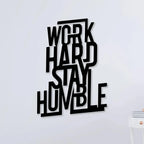 Work Hard Stay Humble Metal Wall Art