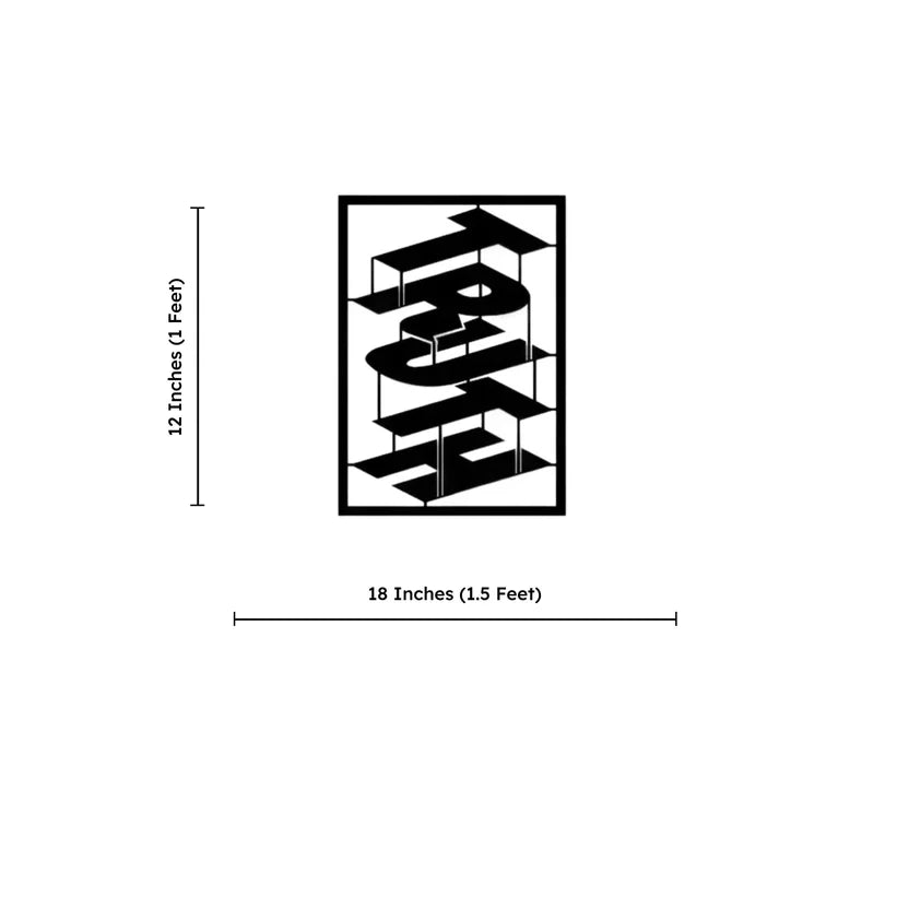 Truth Text Metal Wall Art