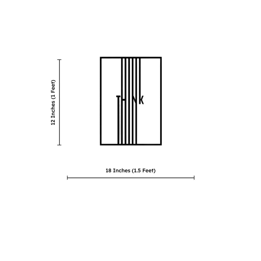 Think Line Art Metal Wall Art