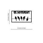 Be Different Metal Wall Art Decor – Creative Motivational Wall Hanging - Harshita Craft