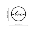 Circle Frame Metal Wall Art 