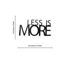 Less Is More Metal Wall Art 