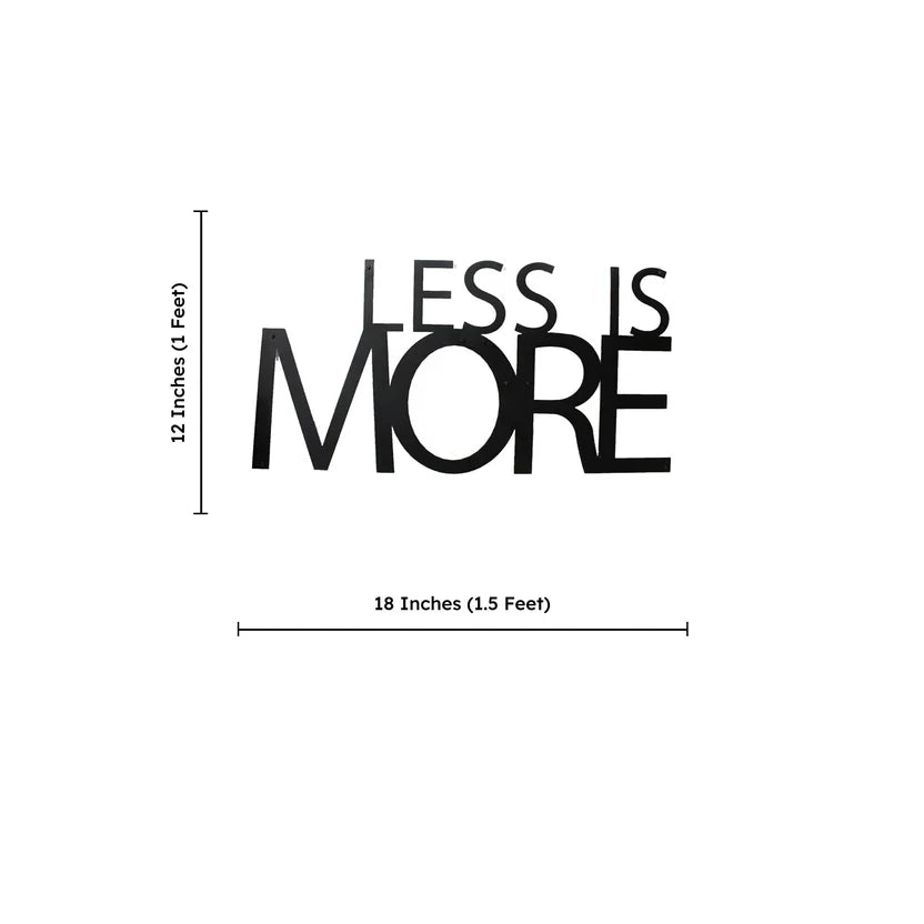 Less Is More Metal Wall Art 