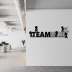 Team Work Motivational Metal Wall Art Decor – Office & Workspace Wall Hanging - Harshita Craft