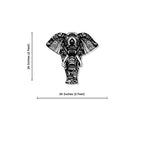 Mandala Elephant Metal Wall Art