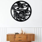 Fish Pond Harmony Metal Wall Art