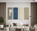 Visage Aura – Modern Geometric Face Wall Art - Harshita Craft
