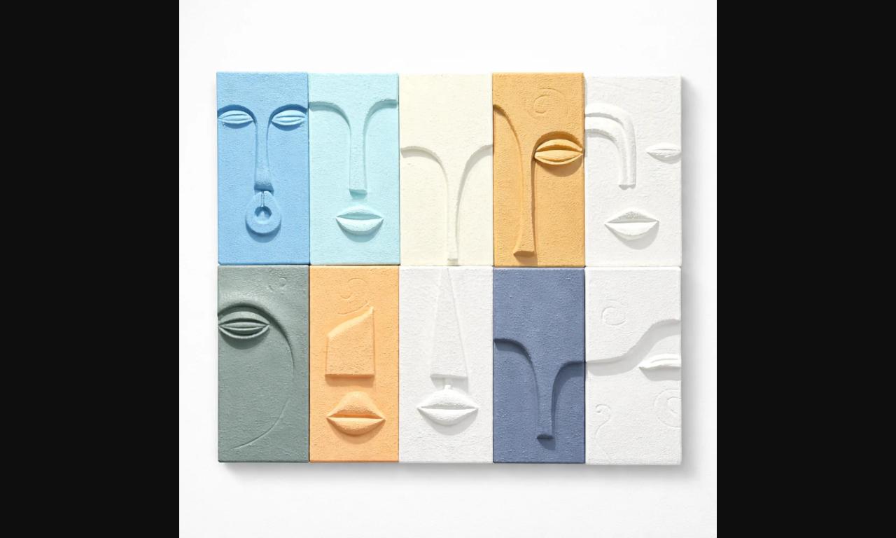  Geometric Face Wall Art