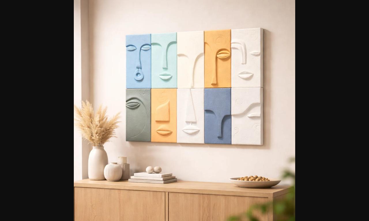 Geometric Face Wall Art