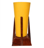 Multicolor Cotton Lamp on a Wood Base DECORMANTRA
