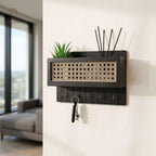 Rattan Key Holder & Wall Shelf HARSHITA CRAFT