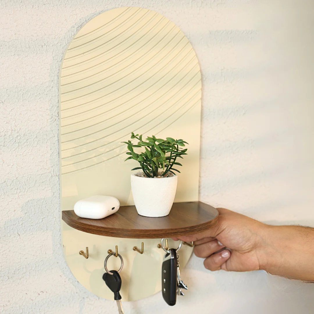 Arch Key Holder with Shelf HARSHITA CRAFT