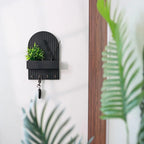 Wall-Mounted Key Holder with Shelf – Modern Fluted Design HARSHITA CRAFT