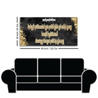 Islamic Arabic Golden Calligraphy Canvas Wall Painting