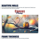 Canvas Wall Painting of Bird in Winters - Decor Mantra 