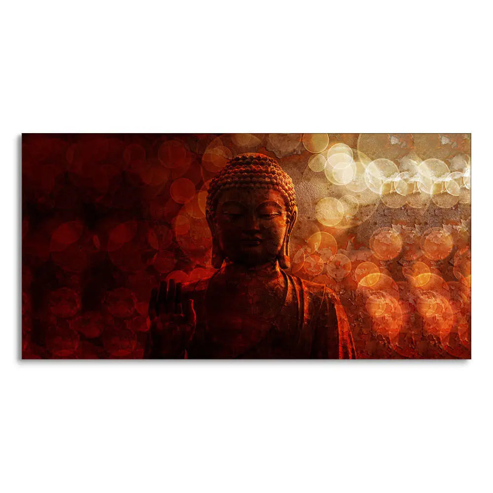 Lord Buddha Sculpture Premium Wall Painting Decor Mantra