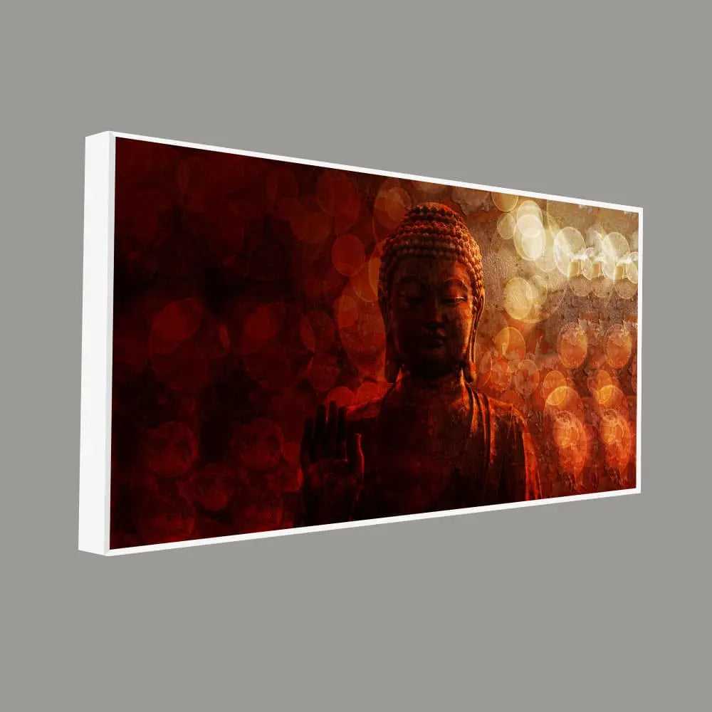 Lord Buddha Sculpture Premium Wall Painting Decor Mantra