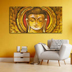Lord Gautam Buddha Meditation Wall Painting