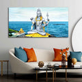 Lord Shiva Statue Canvas Wall Painting