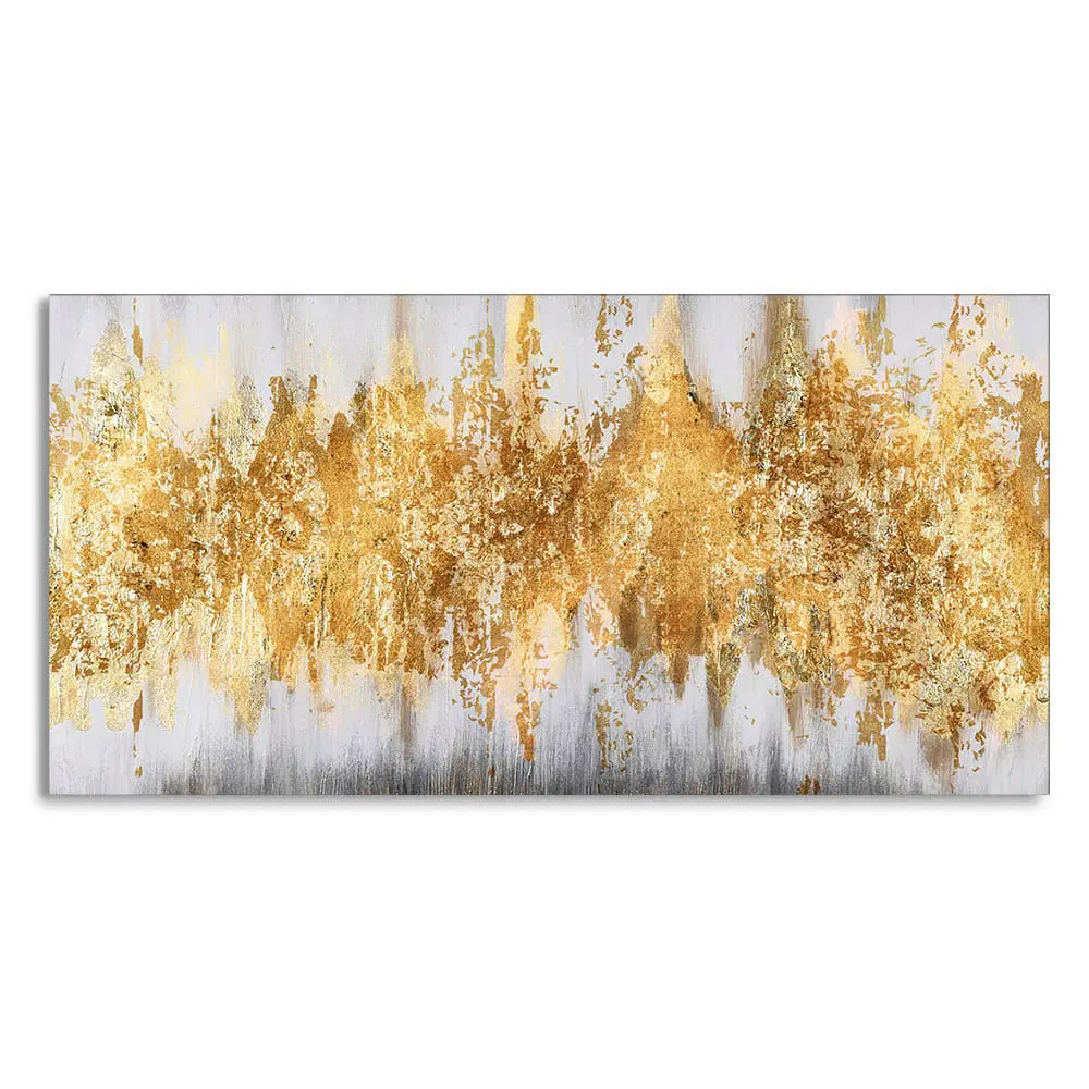 Luxurious Golden Pattern Premium Canvas Wall Painting Decor Mantra