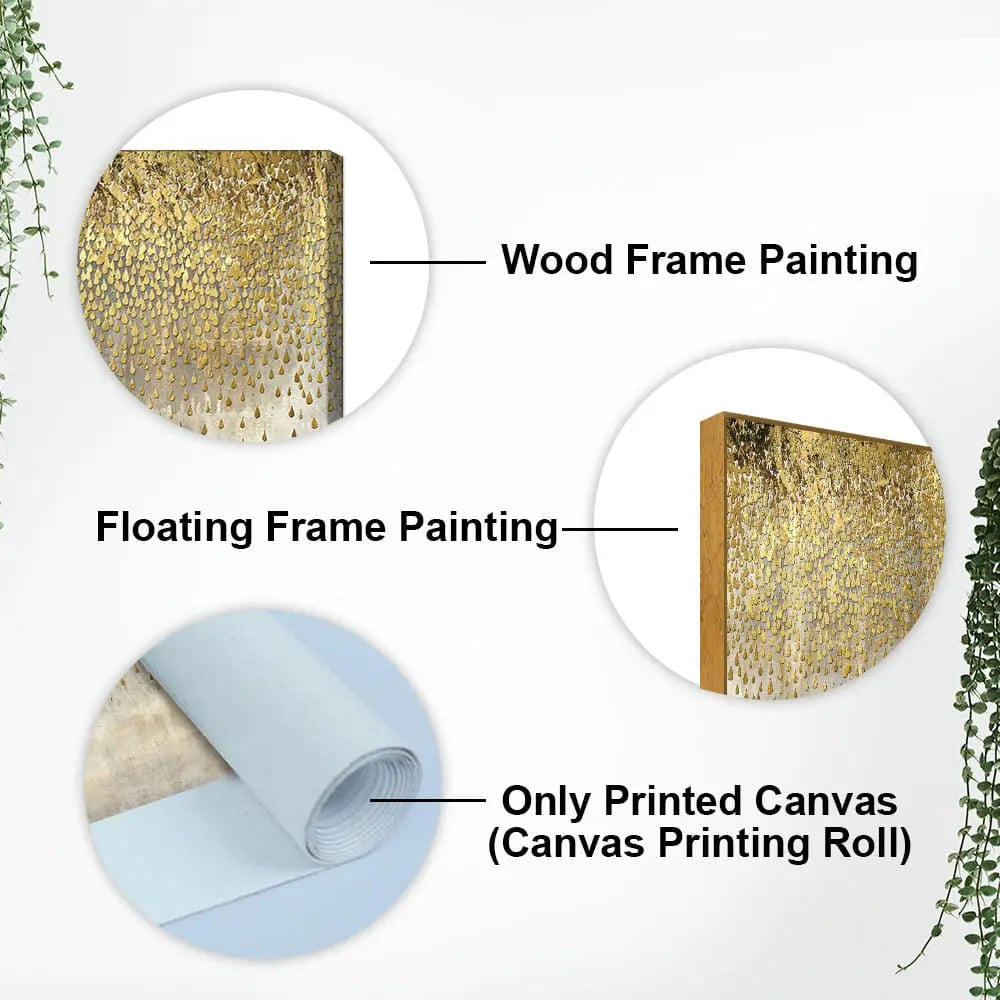 Luxurious Golden Pattern Premium Wall Painting Decor Mantra