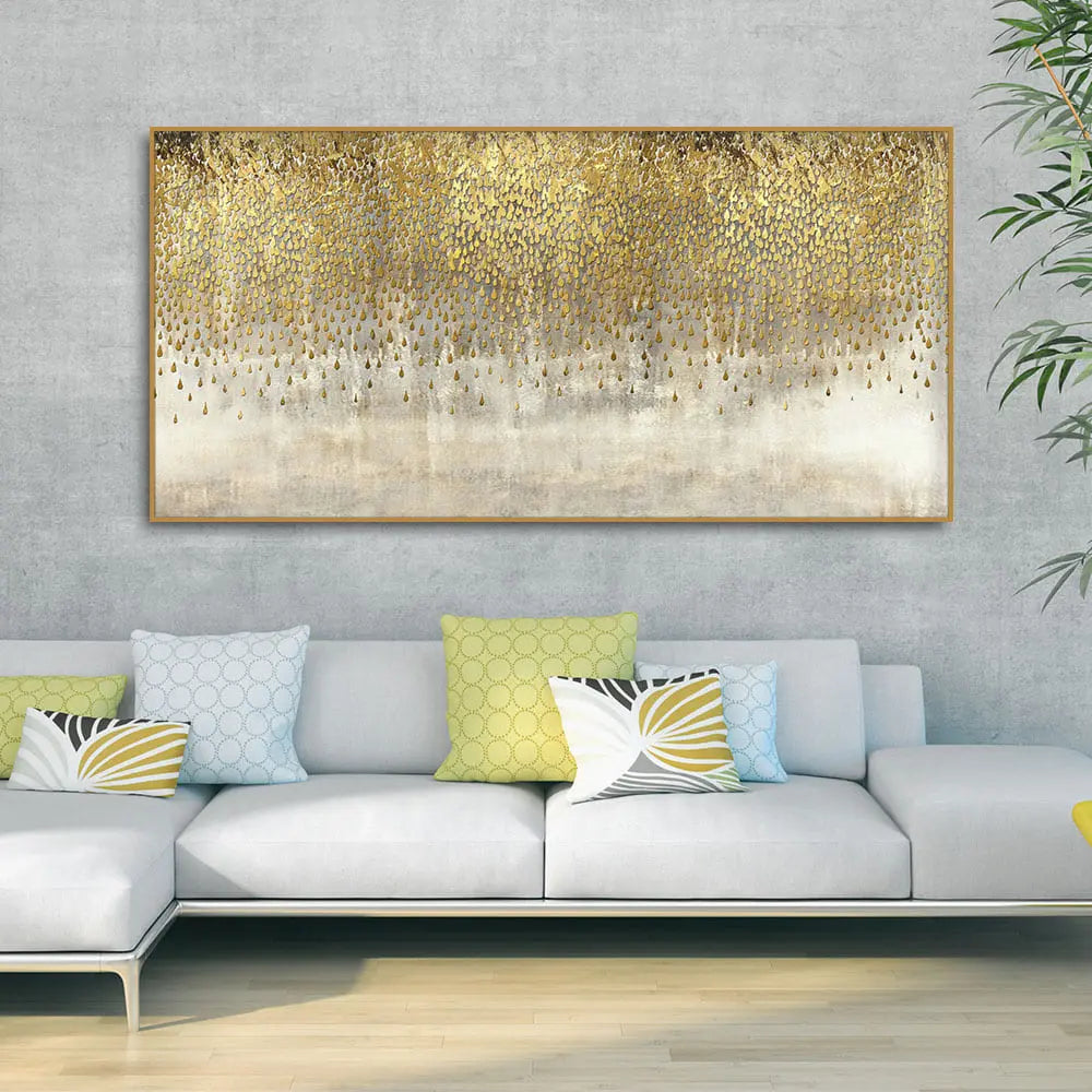 Luxurious Golden Pattern Premium Wall Painting Decor Mantra