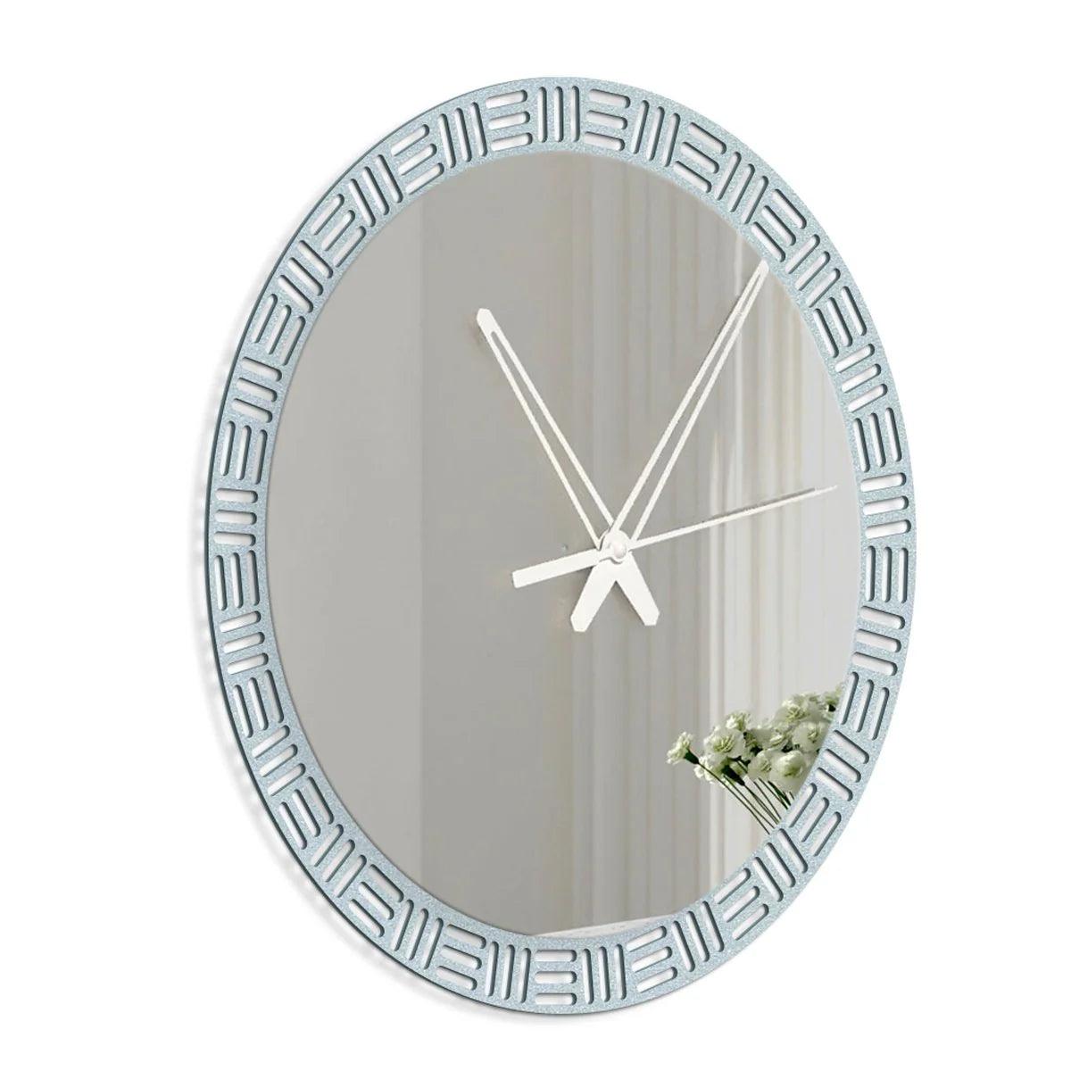 Luxurious Style Mirror with Wall Clock - Decor Mantra 