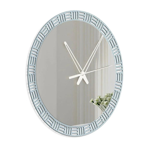 Luxurious Style Mirror with Wall Clock - Decor Mantra 
