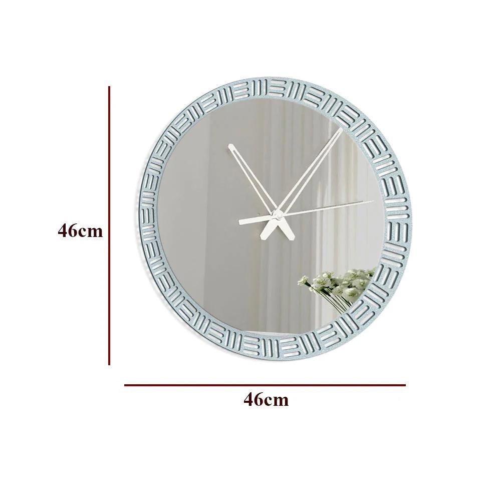 Luxurious Style Mirror with Wall Clock - Decor Mantra 