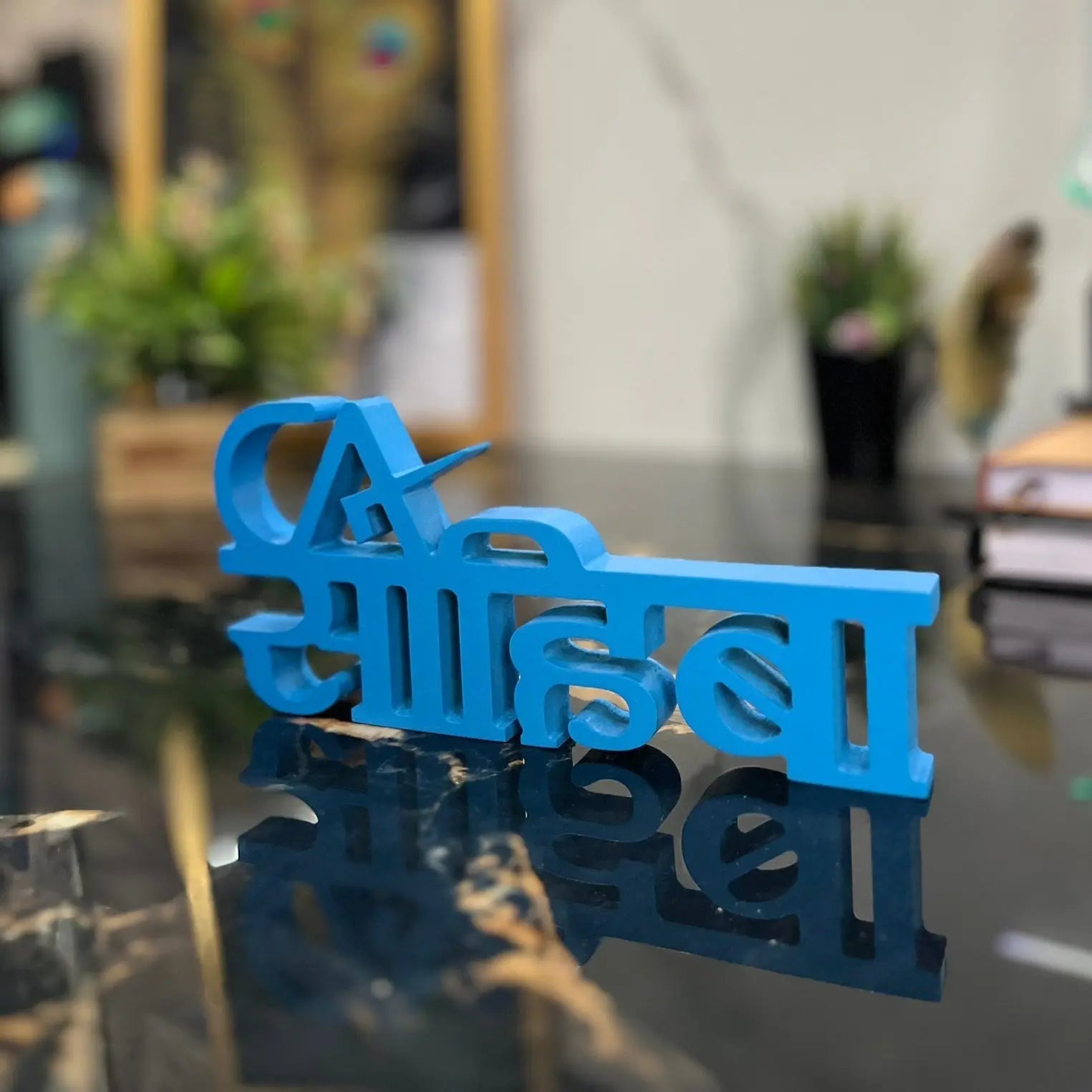 CA Sahiba - Blue Aesthetic Table Decor - Harshita Craft