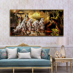 krishna arjun wall art