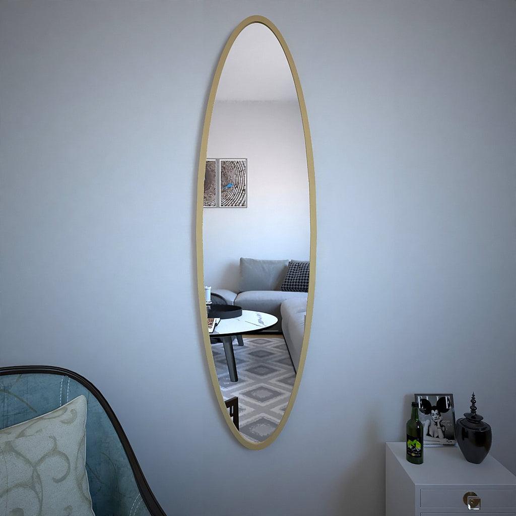 Minimal Design Full Length Oval Mirror - Decor Mantra 