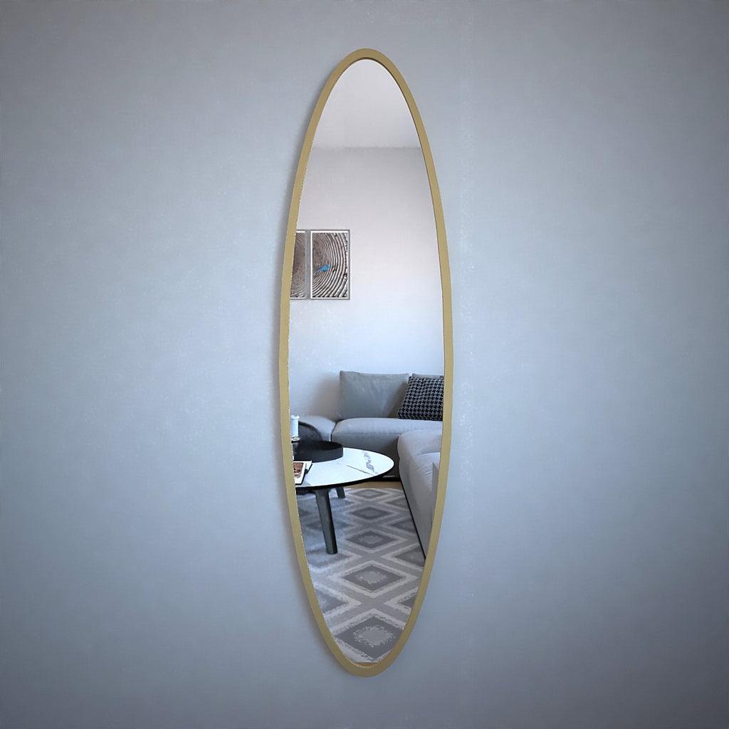 Minimal Design Full Length Oval Mirror - Decor Mantra 