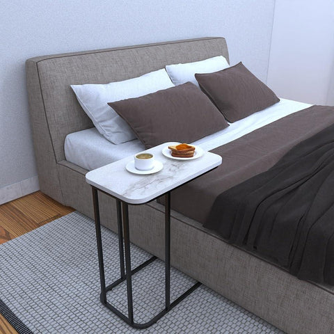 Minimalist Stylish Artistic Designer Side Table with Black Metal Finish - Decor Mantra 