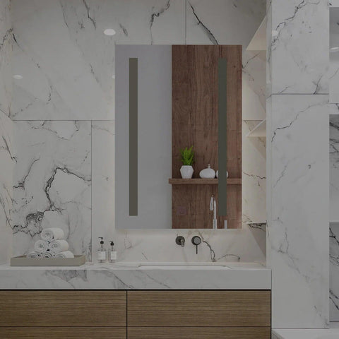 Modern Design LED Rectangular Bathroom Mirror - Decor Mantra 