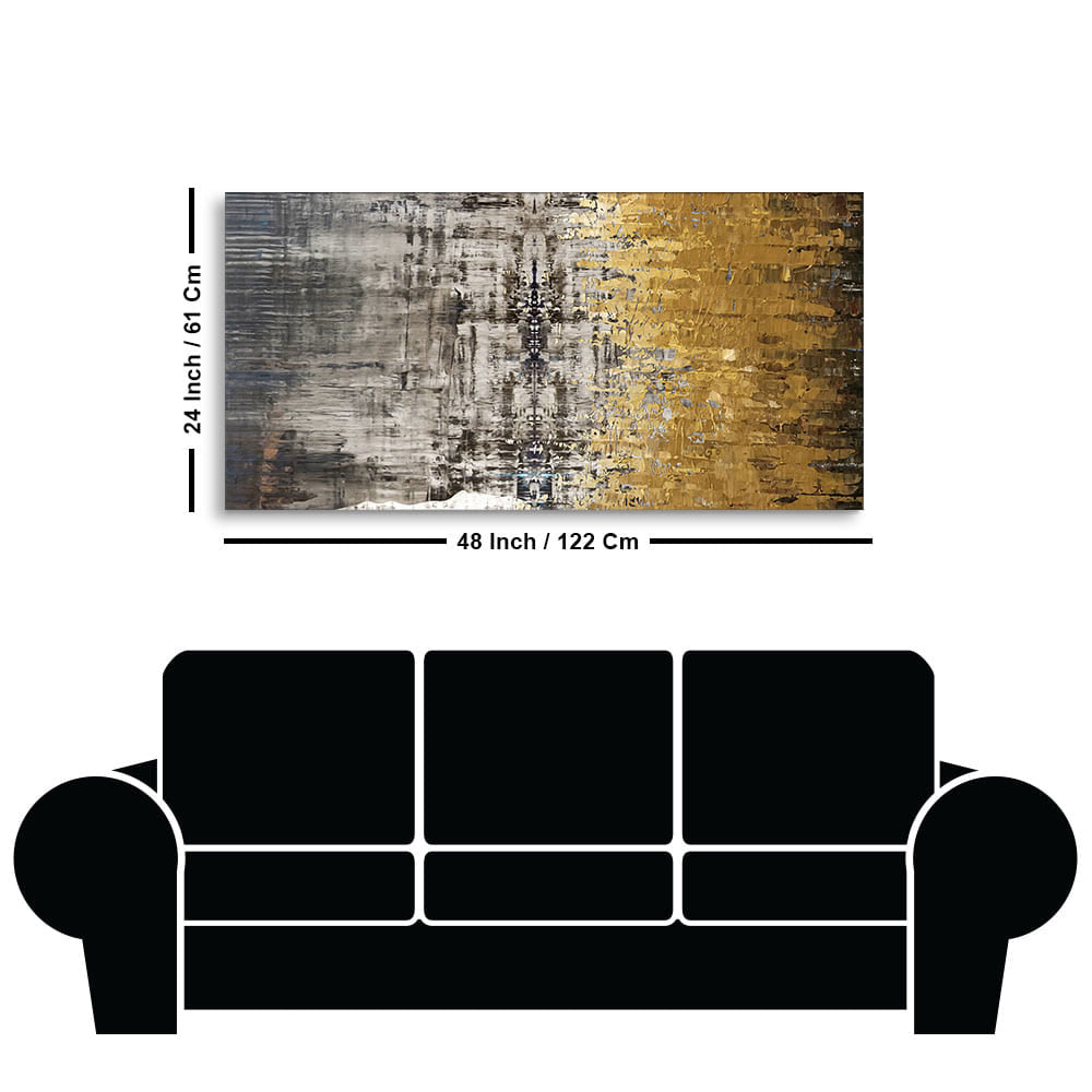 Gold design wall painting
