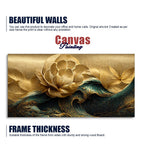 Gold flower wall décor