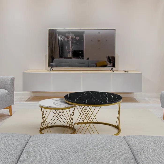 Modern Minimalist Stylish Nesting Coffee Table - Decor Mantra 