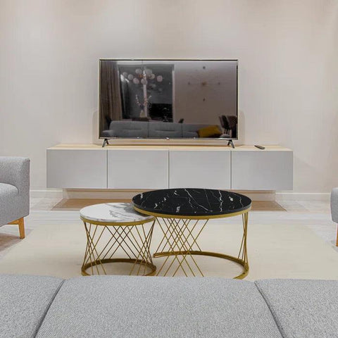 Modern Minimalist Stylish Nesting Coffee Table - Decor Mantra 