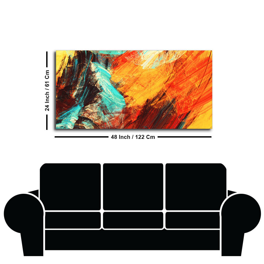Modern Texture Colorful Abstract Canvas Wall Painting