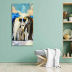 Penguins Family Canvas Wall Painting - Decor Mantra 