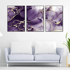Unique Pattern Floating Canvas Wall Painting Set of Three - Decor Mantra 