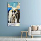 Penguins Family Canvas Wall Painting - Decor Mantra 